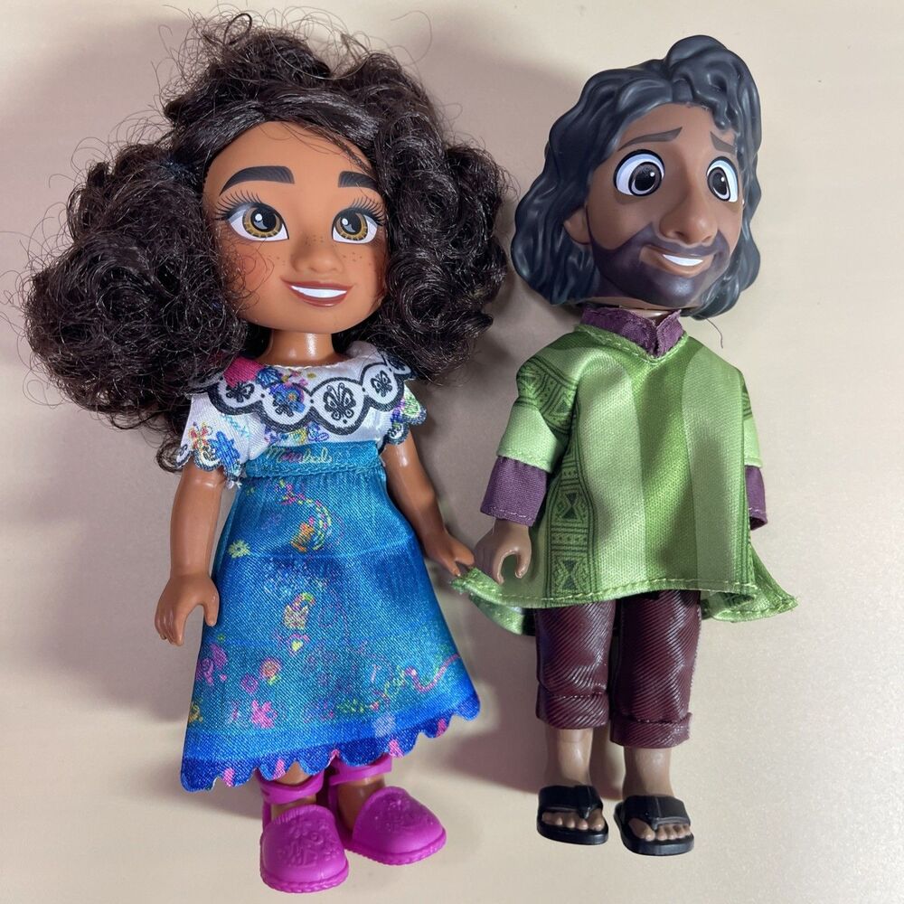 Disney Encanto Doll Set Toys Jakks Mirabel & Bruno 6” Toy Figures Set Lot Of 2